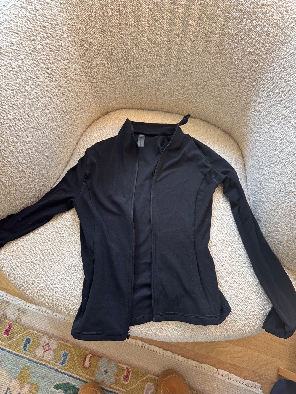 TNA Black Fitted Zip Jacket